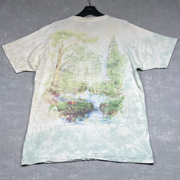90s Vintage T-Shirt Mens X-Large Rainforest Preserve Paradise Single Stitch 0691 - Picture 7 of 15